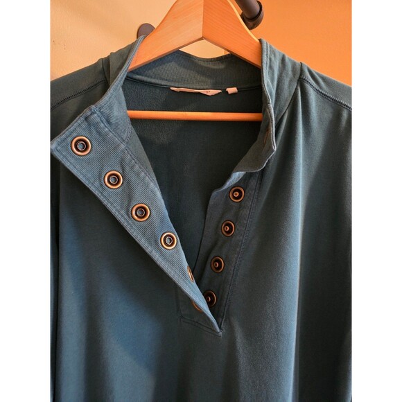 Blue / green colored soft surroundings pull over tunic women's size medium - Picture 6 of 8